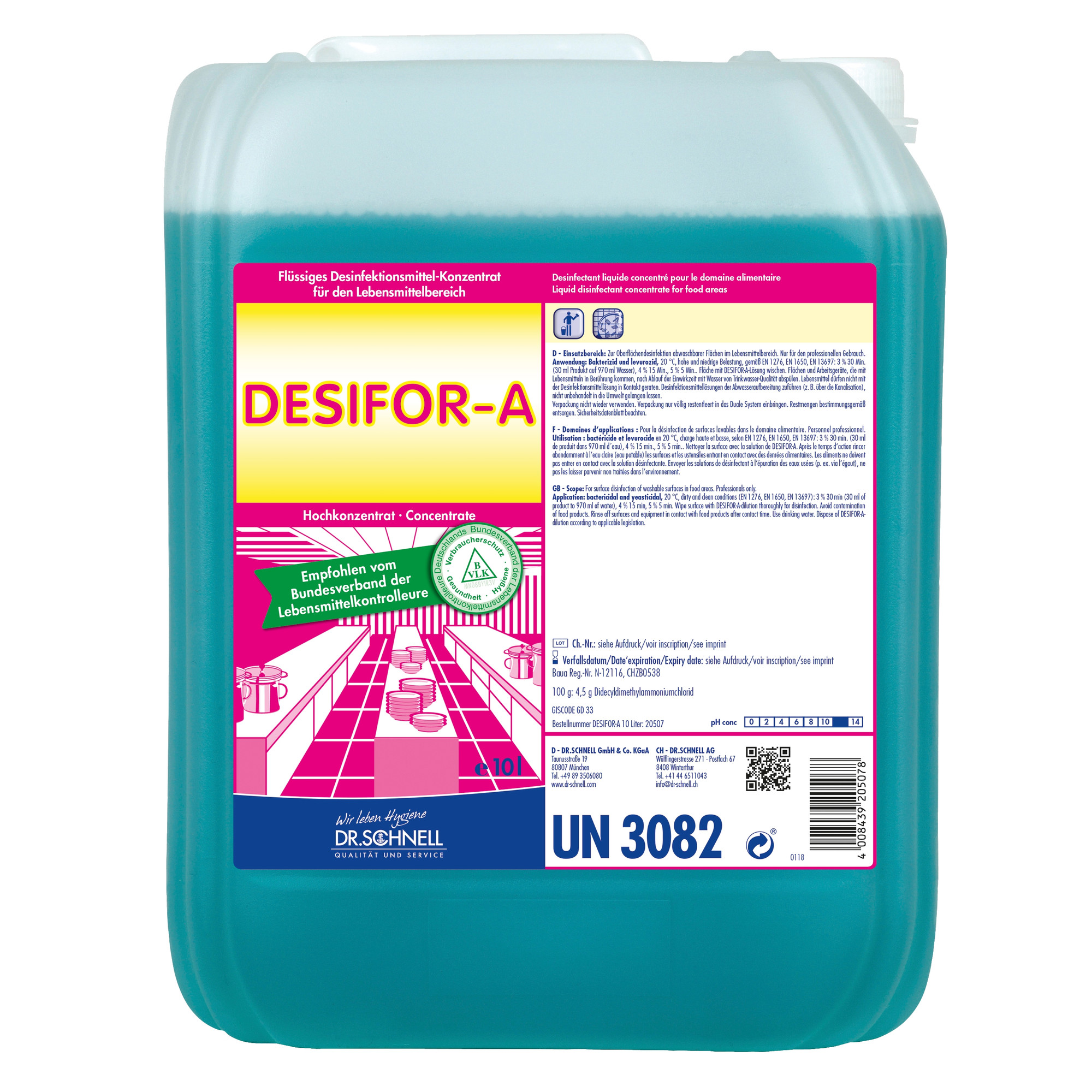 Desifor-A Flächenreiniger - 10 Liter Kanister